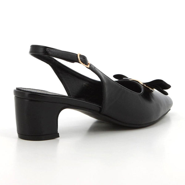 Pierre Cardin Sade Slingback Heels - Black-Pierre Cardin-Buy shoes online