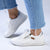 Pierre Cardin Sadie Side Zip Lace Up Sneaker - White-Pierre Cardin-Buy shoes online