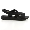 Pierre Cardin Satin 3 Sandals - Black