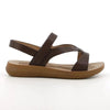 Pierre Cardin Satin Flat Sandal - Brown