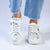 Pierre Cardin Scarlett Printed Sneaker - White/Grey-Pierre Cardin-Buy shoes online