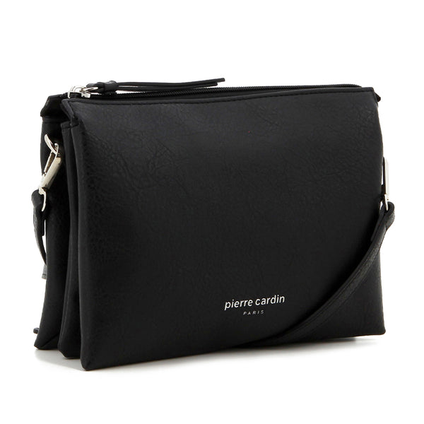 Pierre Cardin Serena Pouch Crossbody Bag - Black