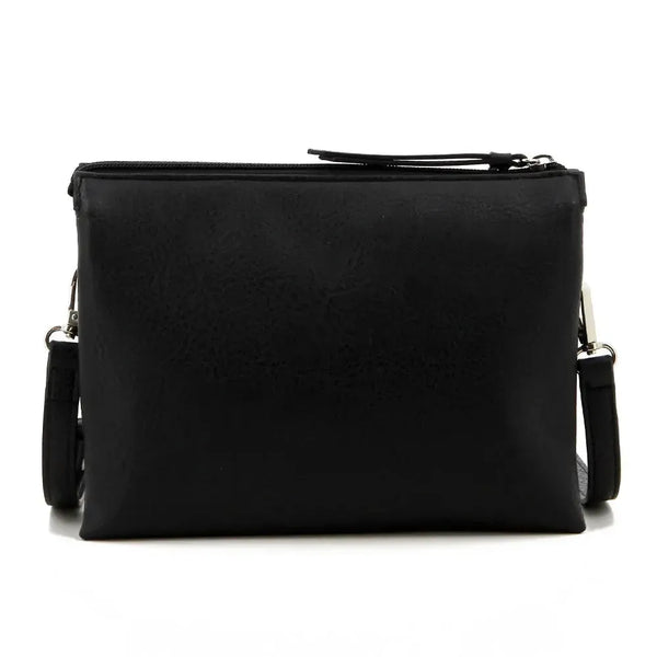 Pierre Cardin Serena Pouch Crossbody Bag - Black