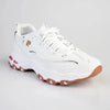 Pierre Cardin Sirene Lace Up Sneaker- White/Rose Gold