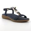 Pierre Cardin Skyla Trimmed Sandal - Denim Blue-Pierre Cardin-Buy shoes online