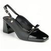 Pierre Cardin Square Toe Slingback - Black-Pierre Cardin-Buy shoes online