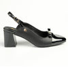 Pierre Cardin Square Toe Slingback - Black-Pierre Cardin-Buy shoes online