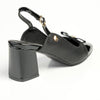 Pierre Cardin Square Toe Slingback - Black-Pierre Cardin-Buy shoes online