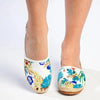 Pierre Cardin St Tropez 8 Espadrille Slip On - White Floral
