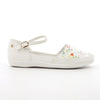 Pierre Cardin St Tropez 9 White Floral Flats-Pierre Cardin-Buy shoes online