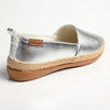 Pierre Cardin St Tropez Espadrille Slip On - Silver
