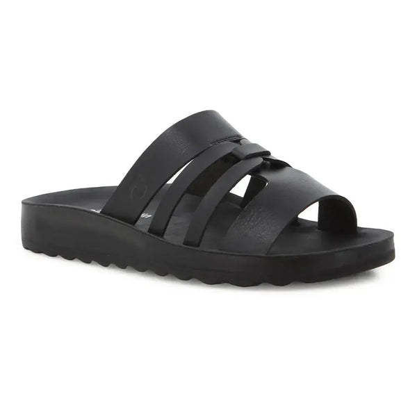 Pierre Cardin Strappy Slip In - Black