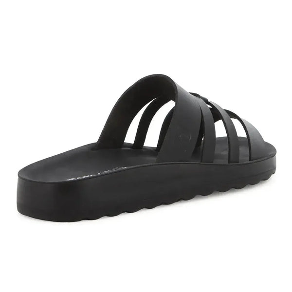 Pierre Cardin Strappy Slip In - Black