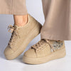 Pierre Cardin Valentine Floral Sneaker - Khaki-Pierre Cardin-Buy shoes online