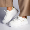 Pierre Cardin Valentine Sneaker - White / Gold-Pierre Cardin-Buy shoes online