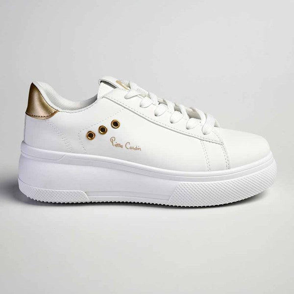Pierre Cardin Valentine Sneaker - White / Gold-Pierre Cardin-Buy shoes online