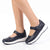 Pierre Cardin Velcro Strap Flat - Navy