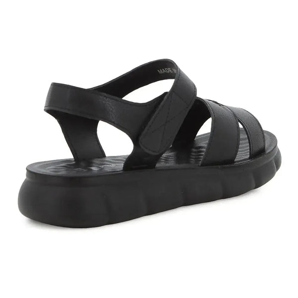 Pierre Cardin Velcro Strappy Sandal - Black