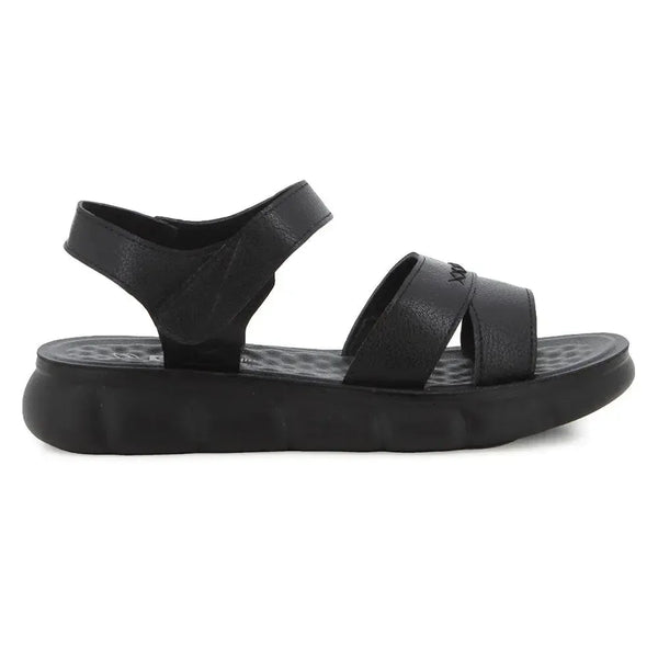 Pierre Cardin Velcro Strappy Sandal - Black