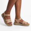 Pierre Cardin Velcro Strappy Sandal - Nude