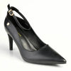 Pierre Cardin Vivian Ankle Strap Court Heels - Black