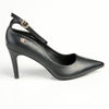 Pierre Cardin Vivian Ankle Strap Court Heels - Black