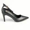 Pierre Cardin Vivian Ankle Strap Court Heels - Black