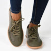 Pierre Cardin Wembi 2 Ladies Lace Up Sneaker - Olive