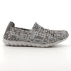 Rock Spring Arbatax Woven Elasticated Slip On - Pewter Multi-Rock Spring-Buy shoes online