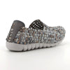 Rock Spring Arbatax Woven Elasticated Slip On - Pewter Multi-Rock Spring-Buy shoes online