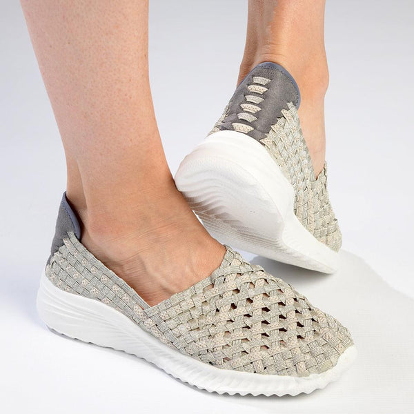 Rock Spring Tosh Woven Slip On - Beige/White-Rock Spring-Buy shoes online