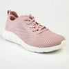 Skechers Bobs B Flex Lace Up Sneaker - Blush Satin