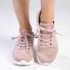 Skechers Bobs B Flex Lace Up Sneaker - Blush Satin-Skechers-Buy shoes online