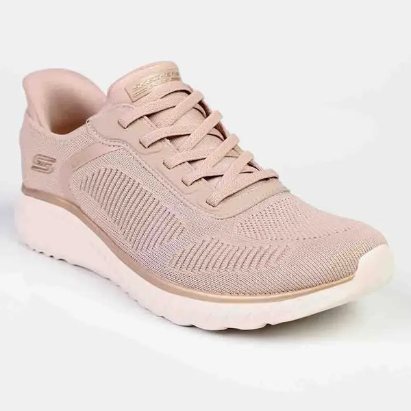 Skechers Bobs Squad Chaos Slip-On Sneaker - Natural Gold