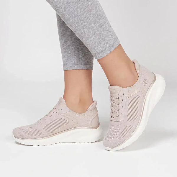 Skechers Bobs Squad Chaos Slip-On Sneaker - light Pink with Gold