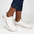 Skechers Bobs Squad Chaos Sneaker - White Gold