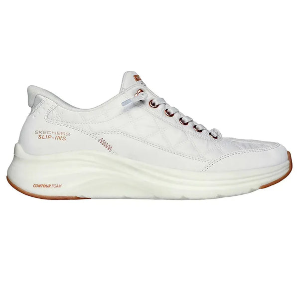 Skechers Contour Foam Sneaker - White Rose Gold