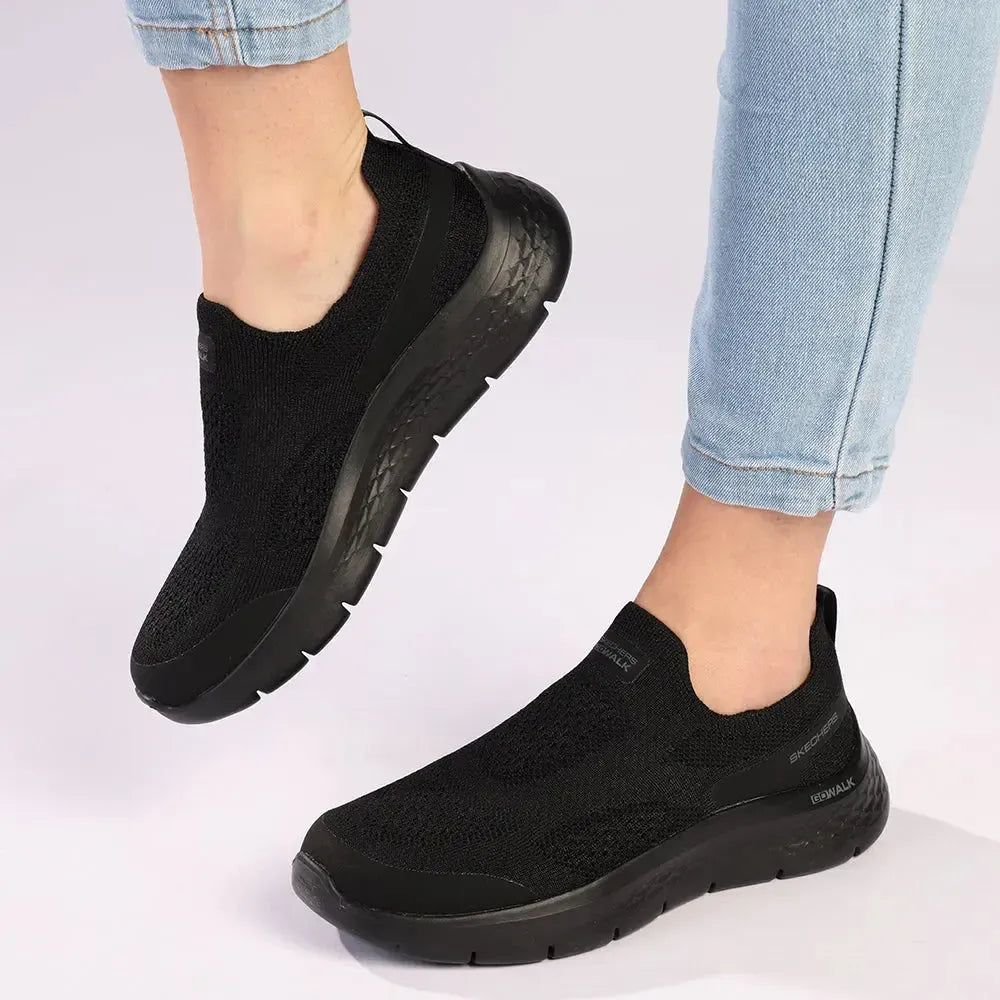 Skechers Gowalk Womens Skechers Shoes Black Skechers Slip-Ins: GO Walk Flex Smooth Motion Noir Chaussures Baskets  Basses Homme 79,19 €
