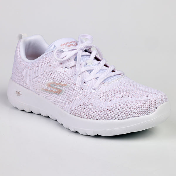 Skechers Go Walk Joy Sneaker - White Rose Gold