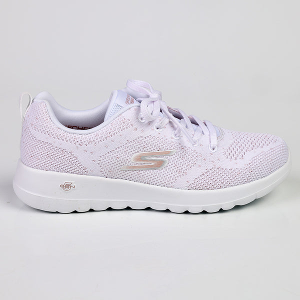 Skechers Go Walk Joy Sneaker - White Rose Gold