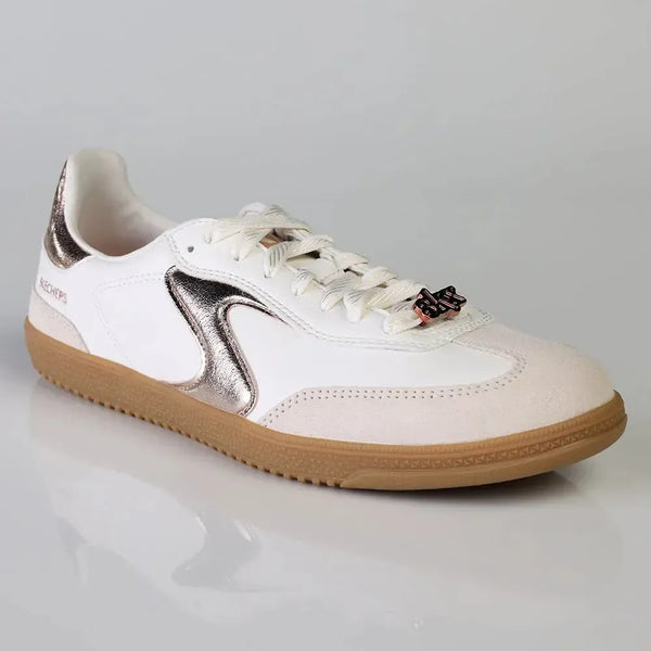 Skechers Hotshot Classic Court Sneaker - White Rose Gold