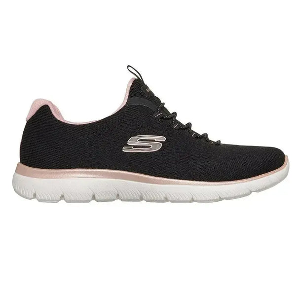Skechers Summits Lace Up Sneaker - Black Rose Gold