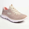 Skechers Summits Sneaker - Taupe / Pink-Skechers-Buy shoes online