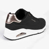 Skechers Uno Lace Up Sneaker - Black