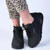 Skechers Uno Lace Up Sneaker - Black Black