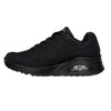 Skechers Uno Lace Up Sneaker - Black Black
