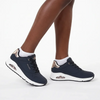 Skechers Uno Lace Up Sneaker - Black