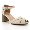 Soft Leni Cross Over Block Heel - Ivory