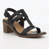 Soft Style Abigail Strappy Heel - Black-Soft Style by Hush Puppies-Buy shoes online