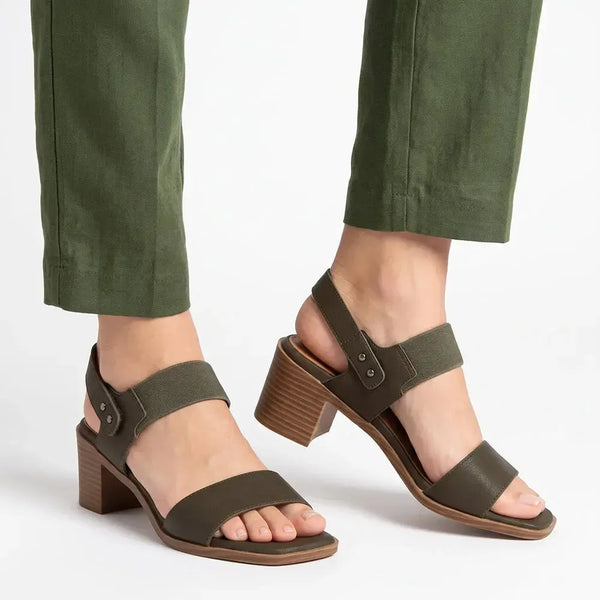 Soft Style By Hush Puppies Abrianna Block Heel - Olive
